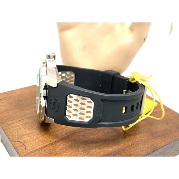 Invicta Men's Watch 12560 Pro Diver Quartz Black Dial Green Bezel Rubber Band - Picture 9 of 14